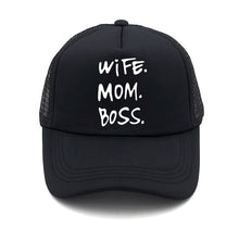 Load image into Gallery viewer, WIFE MOM BOSS CAP