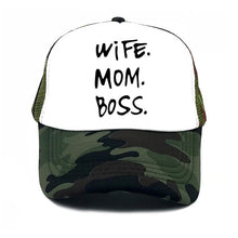 Load image into Gallery viewer, WIFE MOM BOSS CAP