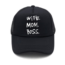 Load image into Gallery viewer, WIFE MOM BOSS CAP